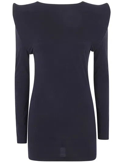 Junya Watanabe Long Sleeves Boat Neck Sweater In Black