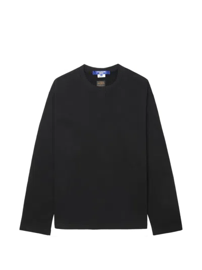 Junya Watanabe Long-sleeves Logo T-shirt In Black