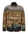 Junya Watanabe Jacquard Square Jacket Collared Patch Pockets In Multi