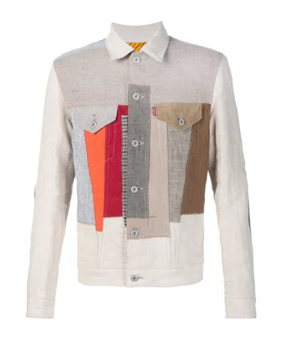 Junya Watanabe Long-sleeved Casual Jacket In White