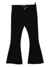 Junya Watanabe Low-rise Flared Trousers In Black