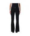 Junya Watanabe Flared Low Rise Trousers In Black