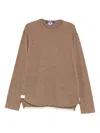 Junya Watanabe Round-neck T-shirt In Brown