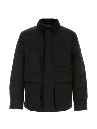 Junya Watanabe Mammut Quilted-down Jacket In Black