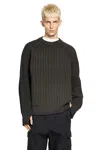 Junya Watanabe Ribbed-knit Sweater In Black