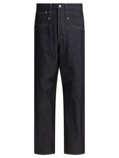 Junya Watanabe Man Blue Cotton Jeans