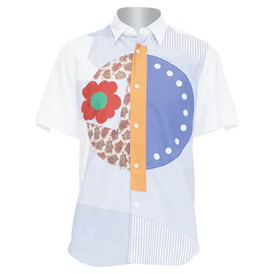 Pre-owned Junya Watanabe Man Blue Patchwork Shirt In Multi