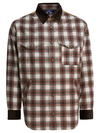 Junya Watanabe Plaid Shirt-style Casual Jacket In Multi