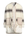 Junya Watanabe Fringe-trimmed Striped Jacket In White