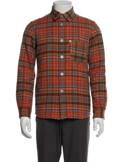 Pre-owned Junya Watanabe Man Comme Des Garcons Jacket Wool Trucker Jacket In Orange