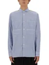 Junya Watanabe Man Cotton Shirt In Blue