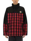 Junya Watanabe Check Pattern Jacket With Frontal Zip And Snap Button Closure