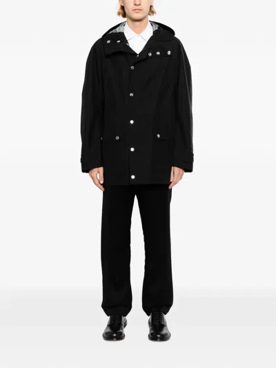 Junya Watanabe Man Laminated X Mackintosh Jacket In Black