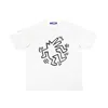 Junya-watanabe-man Men's Cotton Tee In Nero Neri E Grigi