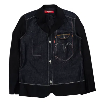 Junya-watanabe-man Men's Jacket X Levi's In Indigo/navy Blue In Indaco/blu Navy