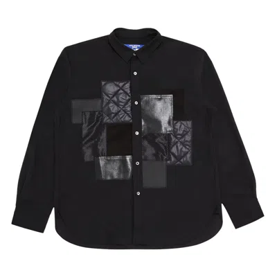 Pre-owned Junya Watanabe Man Patchwork Long-sleeve Shirt 'black' | Men's Size S