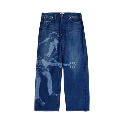 Pre-owned Junya Watanabe Man Selvedge Denim Jeans 'indigo/beige' | Blue | Men's Size S