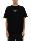 Junya Watanabe Intricate Print Design Black Cotton T-shirt