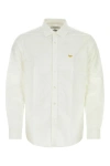Junya Watanabe Classic Button-up Shirt With Embroidered Detail In White