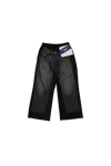 Junya Watanabe Man Wool Trousers With Denim Panel Black