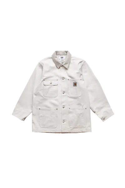Junya Watanabe Man X Carhartt Coated Clapton Jacket White