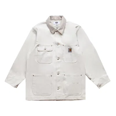 Pre-owned Junya Watanabe Man X Carhartt Wip Overdyed Jacket 'white' | Men's Size S