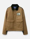 Junya Watanabe Cotton Oxford X Wool Nylon Check Filson Jacket In Brown