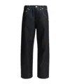 Junya Watanabe Navy Blue Solid Jeans In Black