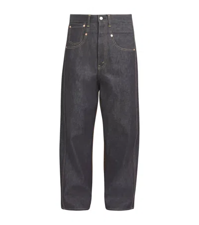 Junya Watanabe Man X Levi's Corduroy-trim Straight Jeans In Black