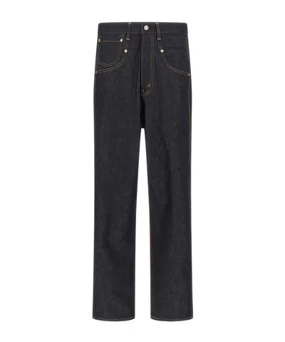 Junya Watanabe Man X Levi's Straight-leg Corduroy-denim Panel Jeans In Black