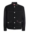 Junya Watanabe Black Drill Jacket With Wool Lining In Black