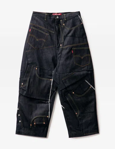 Junya Watanabe Man X Levis Collage Jeans In Blue