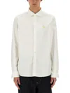 Junya Watanabe Classic Button-up Shirt With Embroidered Detail In White