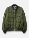 Junya Watanabe Man X Rebuild By Needles Cotton Nylon Oxford Reversible Bomber Jacket In Multi