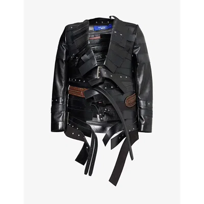 Junya Watanabe Belt-embellished Jacket In Black