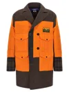 Junya Watanabe Filson Collaboration Patchwork Design Coat In Orange