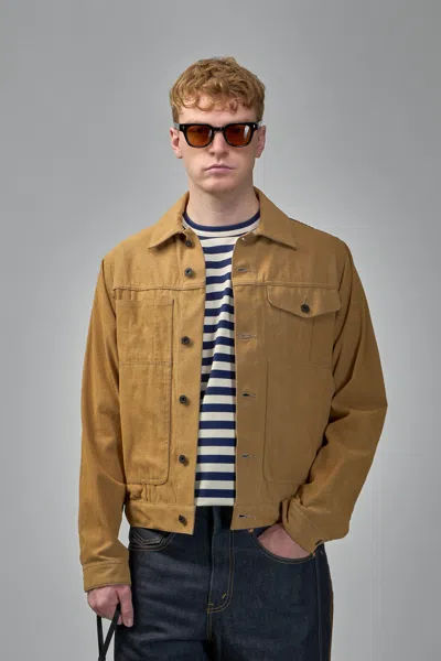 Junya Watanabe Panelled Shirt Jacket In Brown