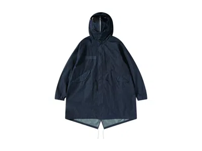 Pre-owned Junya Watanabe Men's  X C.p. Company Cotton Canvas Parka In Jacket Indigo