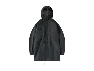 Pre-owned Junya Watanabe Men's  X C.p. Company Nylon Canvas Parka In Jacket Black