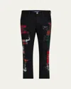 Junya Watanabe Black Patchwork Jeans In Black X Mix