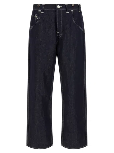 JUNYA WATANABE NAVY BLUE SOLID JEANS