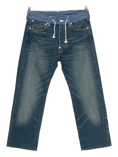 Junya Watanabe Denim Cotton Jeans In Blue