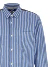 Junya Watanabe Blue Patchwork Shirt In Blue