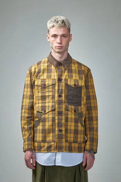 JUNYA WATANABE MEN'S PLAID-PATTERNED JACKET