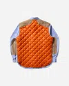 Junya Watanabe Men S Check Quilted Shirt Blue In Multi