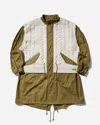 Junya Watanabe X Richmond Knitwear Panelled Parka In Green