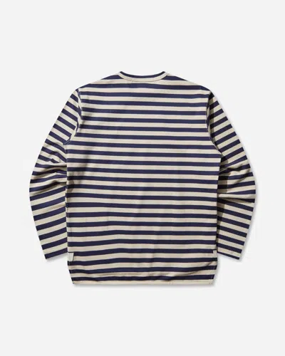 Junya Watanabe Men S Striped Longsleeve T-shirt Off White / Navy In Multi