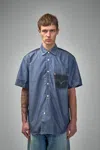 Junya Watanabe Pocket-detail Shirt In Blue
