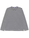 Junya Watanabe Long-sleeved Striped Cotton T-shirt
