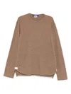 Junya Watanabe Round-neck T-shirt In Brown